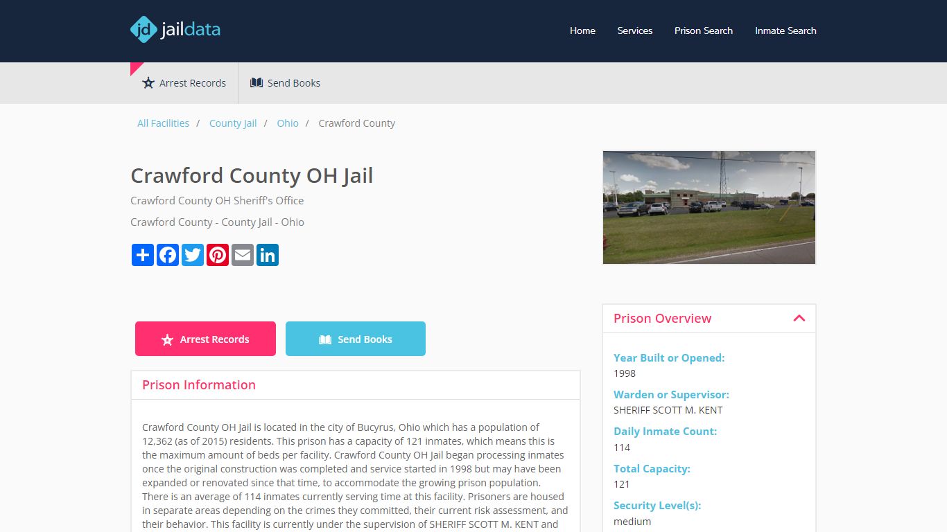 Crawford County OH Jail Inmate Search and Prisoner Info - Bucyrus, OH